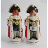 Beswick pub jugs of the Lord Mayor: adverting Worthington E. (2)