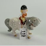 Beswick comical Thelwell Girl on grey Pony: