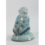 Beswick blue gloss seated monkey model 307: