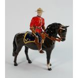 Beswick Canadian mountie police on black horse 1375: