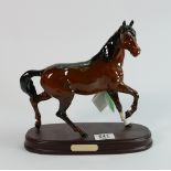 Beswick horse spirit of the wind on wood plinth: