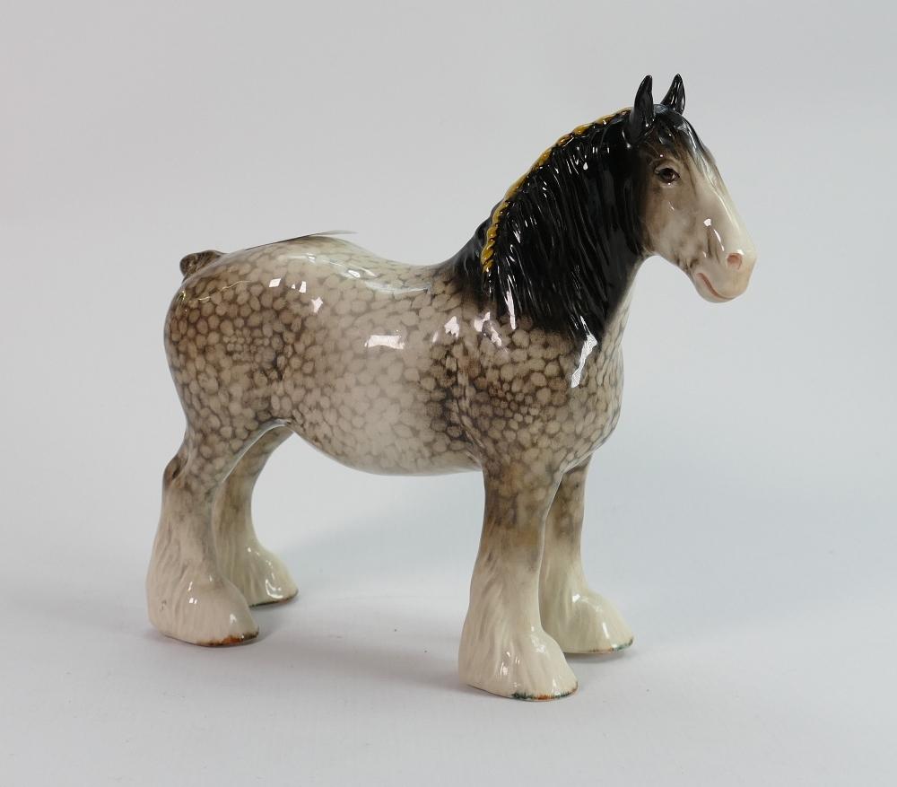 Beswick rocking horse grey shire 818: