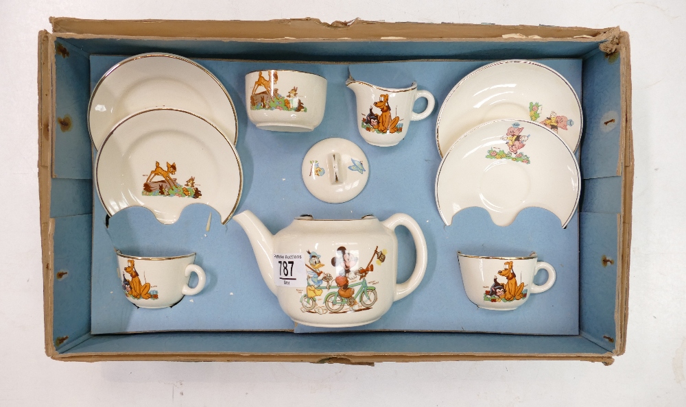 Beswick Disneyland Childrens tea set: Walt Disney childs tea set in original box.