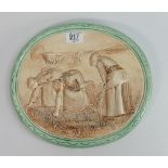 Beswick Ware oval wall plaque The Gleaners: