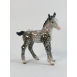 Beswick rocking horse grey shire foal 951: lovely early version with blue shading, unmarked.