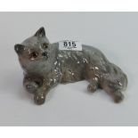 Beswick lying persian cat 1876: in grey colourway.