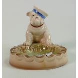 Beswick bulldog ashtray with sailors hat on 810: