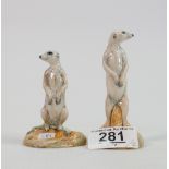 Beswick pair Meercats: 1996 limited editions. (2)