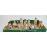 A collection of Beswick little loveable clown figures: including matte and gloss figures. (9)