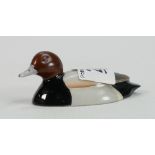 Beswick model of a Pochard Duck 1520 small: approved by Peter Scott.