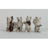 A collection of Beswick early cat chorus figures (4):