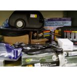 Car accessories/parts: Land Rover water bottle, brake disks/pads etc.