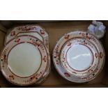 A Collection of early 20th century Burleigh Ware Floral decorated dinner ware to include: dinner