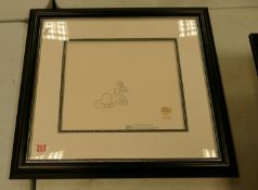 A Warner Bros Limited edition Production Drawing titled Daffy Ducks Quackbacks, frame size