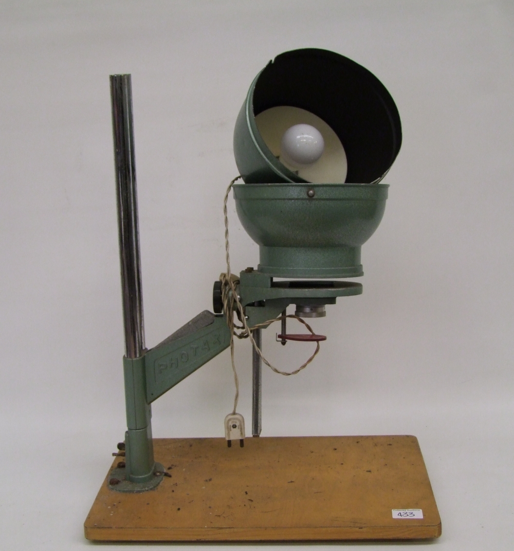 Photax branded vintage photographic enlarger: