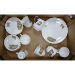 Queen Anne Cottage Garden patterned tea set: 20 piece