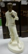 Boxed Minton Bronze & Ivory Collection figure The Fisherman(seconds)