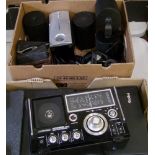 A mixed collection of items: to include 2 x Rollei projectors, 4 x Ariston speakers, Pathfinder