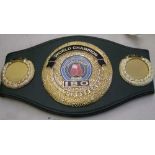 A new IBO boxing championship belt: