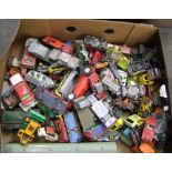 A collection of play worn die-cast vehicles: Lesney, Matchbox etc (1 tray).