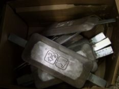 A quantity of boating sacrificial anodes: