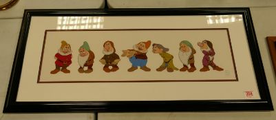 The Walt Disney Company Limited edition sericel print titled Snow White Time to Wash Up, frame