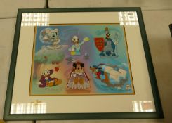 The Walt Disney Company Limited edition sericel print titled Millennium Milestones, frame size 58