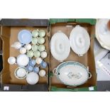 A mixed collection of items to include: Ironstone Coffee Cans & saucers, Alfred Meakin Tureens