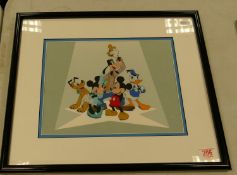 The Walt Disney Company Limited edition sericel print titled The Fabulous Five, frame size 40 x 47cm