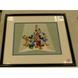 The Walt Disney Company Limited edition sericel print titled The Fabulous Five, frame size 40 x 47cm