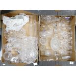 A collection of quality cut & crystal items to include: vases, wine glasses, decanters, flutes
