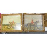 Two Large Framed Hunting Theme Prints(2):