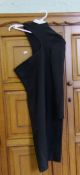A quantity of ladies black evening dresses: size small.