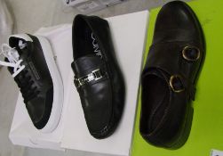 Calvin Klein trainers and 2 pairs of leather mens shoes: all boxed size 42 (3).