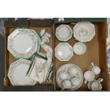 A collection of Johnson Bros Eternal Beau Patterned Tea & Dinner ware to include: dinner plates,