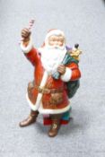 The Frankin Mint Christmas Figure Santa Claus: height 33cm