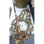 A mixed collection of items to include: copper hunting horn, Brass Bucket, hand beaten copper jug,