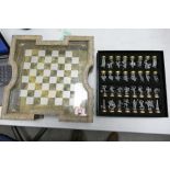 Noble Collection Lord of the Rings Theme Chess Set & Board: