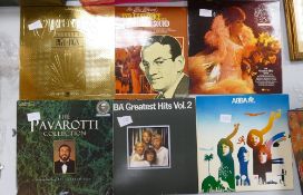 A collection of records to include: Shirley Bassey, Glenn Miller, The Carpenters, Abba etc