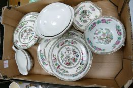 A collection of Maddocks & Johnson Bros Indian Tree Patterned dinnerware:
