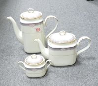 Noritake Stanford Court Patterned Tea / Coffee & sugar pot(3):