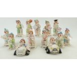 A collection of Beswick figurines Beswick Little Loveable figures. (13)