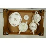 A mixed collection of items to include: Minton Marlow Teapot, Minton Marlow Teapot(hairline to
