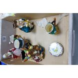 A mixed collection of items to include Royal Doulton figure Valerie: HN2107, Beswick Pickwick medium