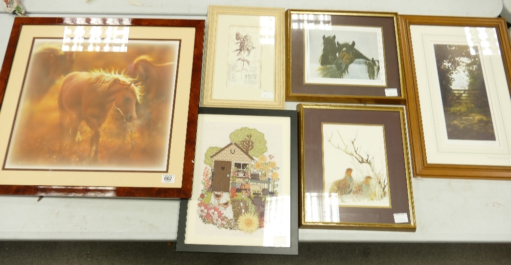 A collection of Equine & Country Theme Framed Prints(6)