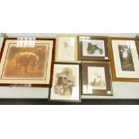 A collection of Equine & Country Theme Framed Prints(6)