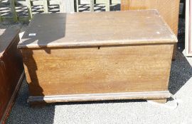 Pine Scrumbled Blanket Box: length 89cm
