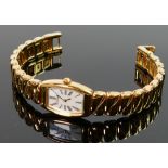 Pulsar ladies wristwatch: gold plated watch and bracelet, boxed.