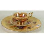 Aynsley Orchard Gold cup and saucer: together with a cabinet plate