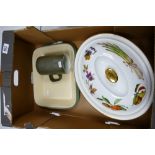 Royal Worcester Evesham patterned large casserole dish: together with Denby lasagna dish & similar